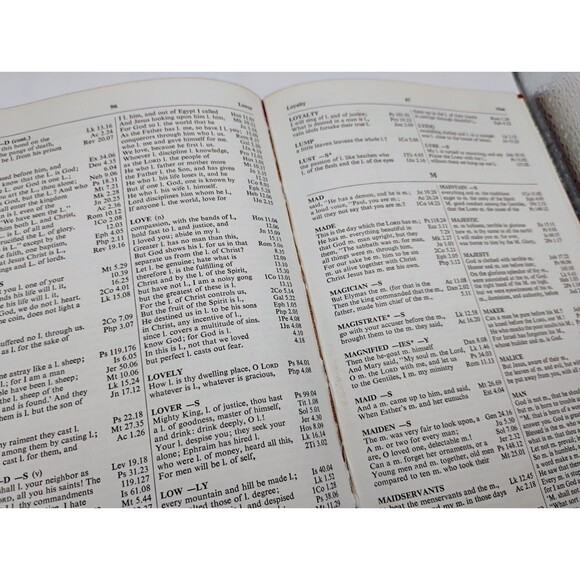 Vintage Concise Concordance Revised Standard Version 1959 Holy Bible Reference - Picture 9 of 11